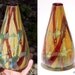 Hand-Blown Glass Multi Color Random Wrapped Cone Vase