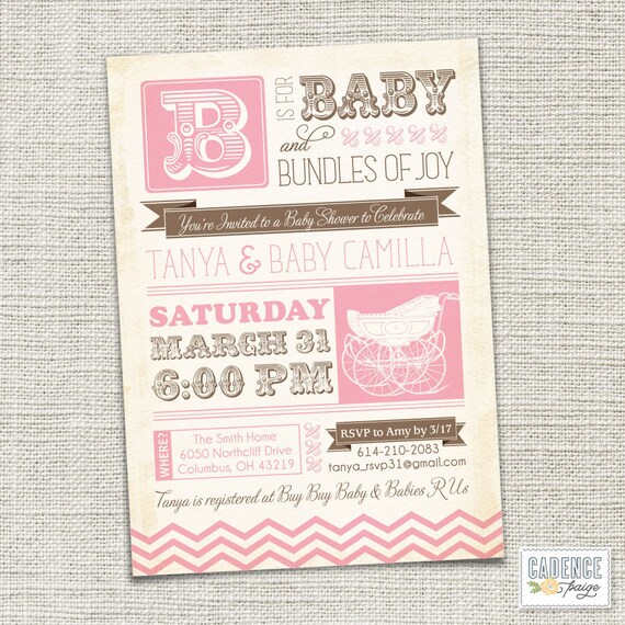 Baby Stroller Invitations 8