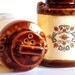 Floral Painted Ceramic Salt and Pepper Shakers Set - 1970's Vintage Kitchen Decor