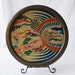 Vintage needlepoint Phoenix, circular