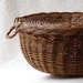 Willow Basket with Lid and Handles, rustic storage, or a domed food tray (asterisk)
