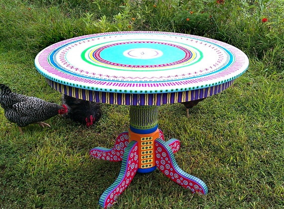 sold sample of custom work colorful kitchen table hand sold sample of custom work colorful kitchen table hand