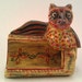 Owl Wooden Carved Business Card Holder from Guatemala