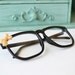 Black Nerdy Costume Frames with Peach Bow - SALE