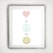 Wall Art - Typography - Peace Love Print- 8 x10