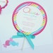 Lollipop Invitation - Colorful Stripes Set of 12