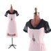 Vintage 1990s Pink Baby Doll Grunge Sheer Ruffle DRESS S