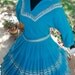 Turquoise Squaw, Square Dance Dress 1950's Two Piece