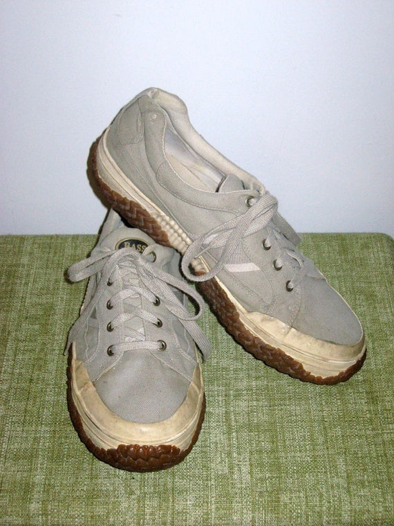 Vintage MEN'S BASS Canvas Rubber Sneakers by VintageWithAttitude