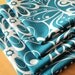 peacock blue cloth dinner napkins