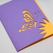 Recycled Cut Paper Butterfly Card