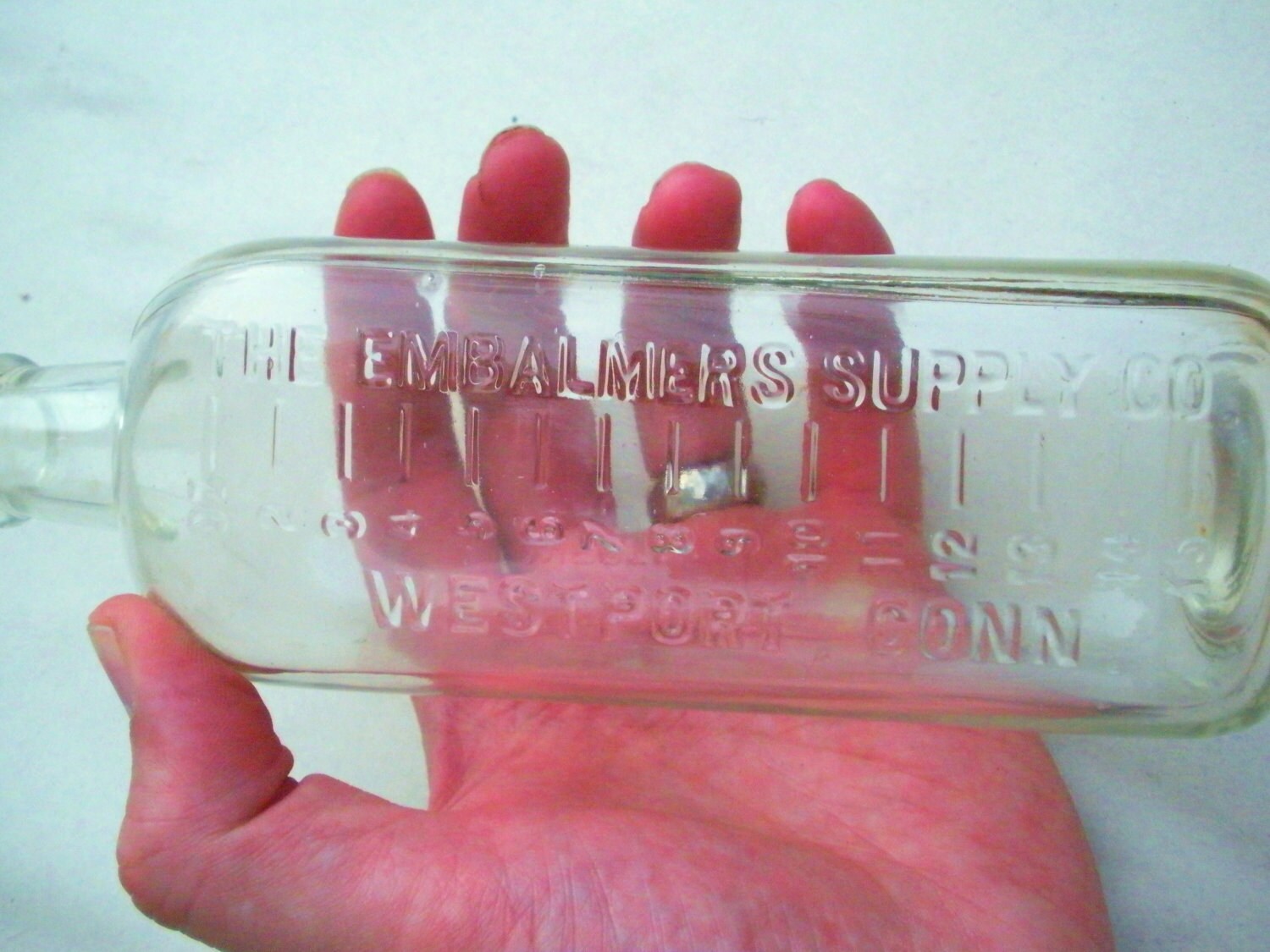 vintage sealer bottle by Fluid Weirdsville Westport Vintage Embalming Bottle Connecticut