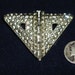 Art Deco Rhinestone Dress Clip Vintage 1920's Signed WMCA Jewelry 2171