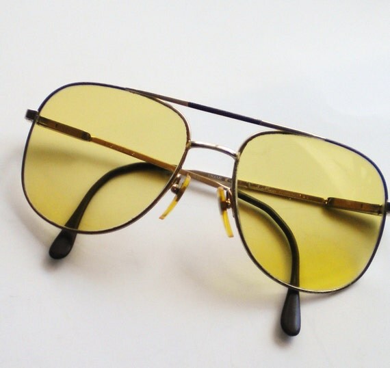 yellow lens sunglasses designer