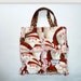 Custom Girls Santa Leopard tote Purse Lunch Bag FREE SHIPPING