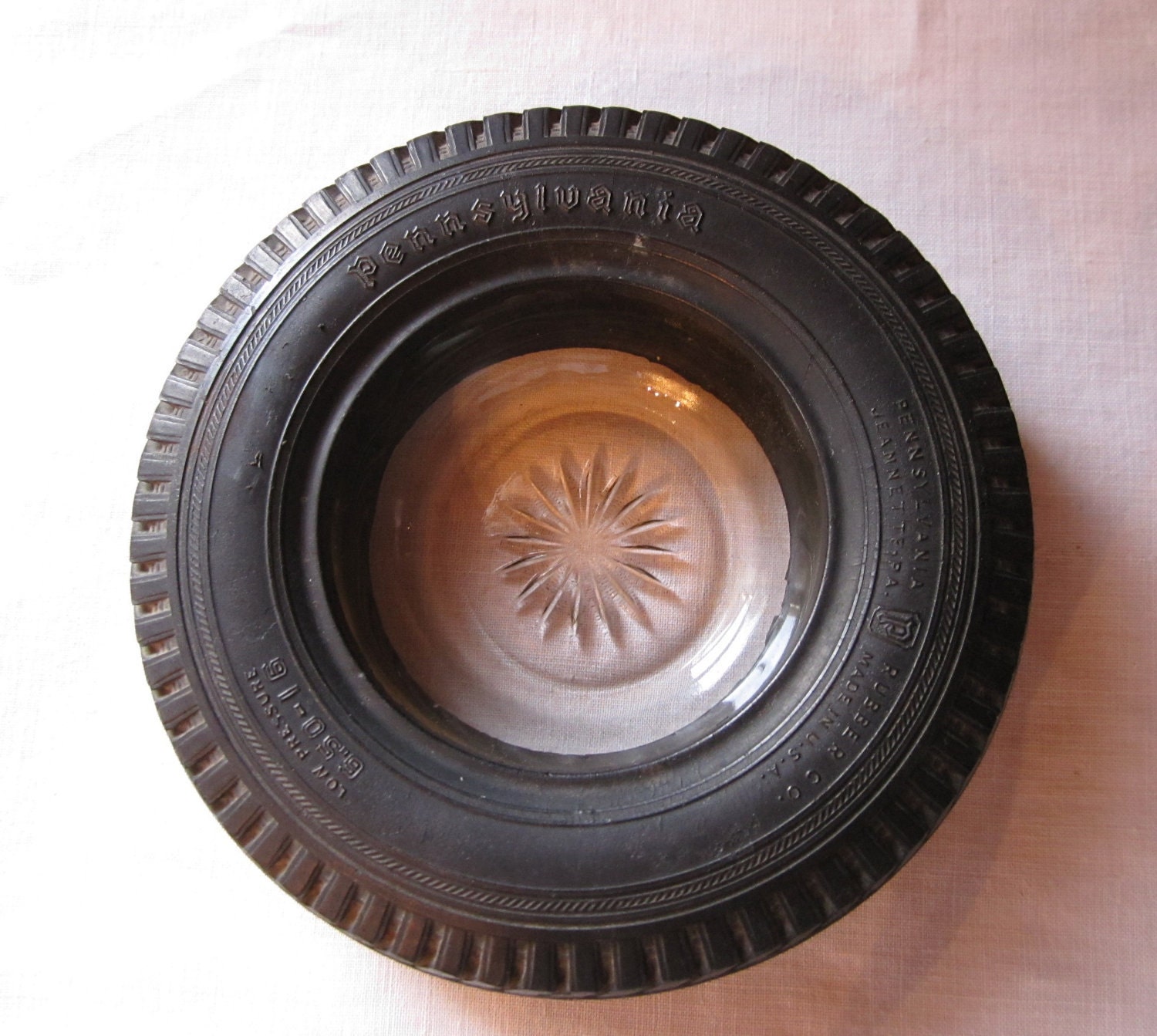 Antique Rare Pennsylvania Tire Ashtray PA