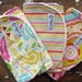 Baby Girl Burp Cloths - Set of 3 - Kumari Garden - Sujata Flourish, Tanaya Stripe & Chandra