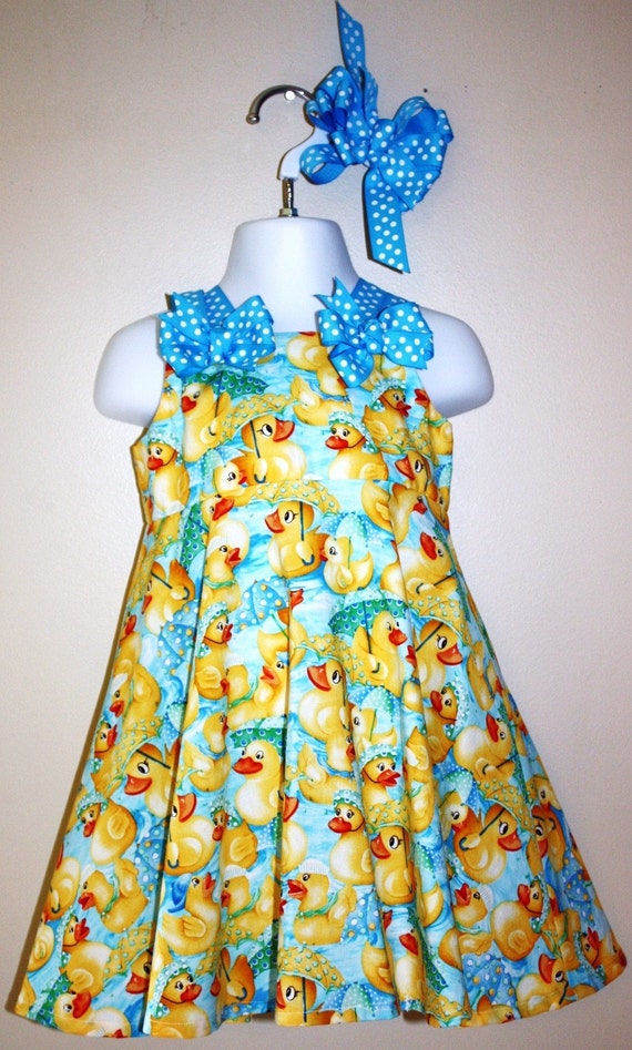 Items similar to The Original Rubber Ducky Dress 12m, 2t, 3t, 4t, 5t