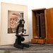 Vintage Microscope Set by Mark II with tools and slides in original Wooden Box