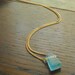 Egyptian Blue Sea Glass Talisman