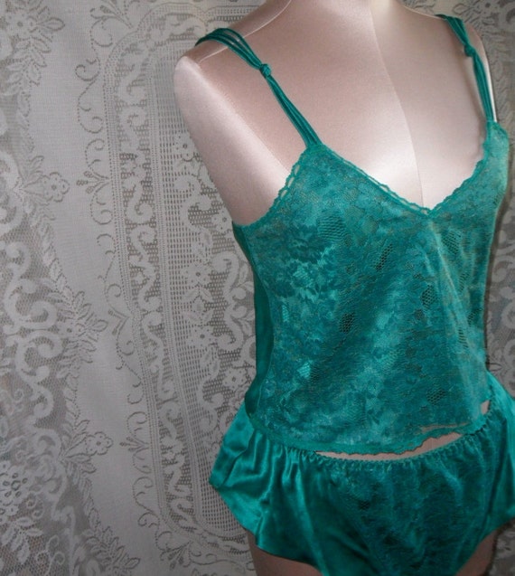 Vintage Lace Camisole and Tap Pants Set Victoria's Secret