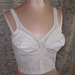 Vintage Bustier Bra White by Carnival Size 40B Longline Bullet