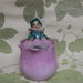 Occupied Japan Pixie PLANTER Flower Bud Garden Fairy Vintage
