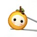 Amigurumi - Orange Baby MochiQtie - Crochet Amigurumi mochi size mini toy doll