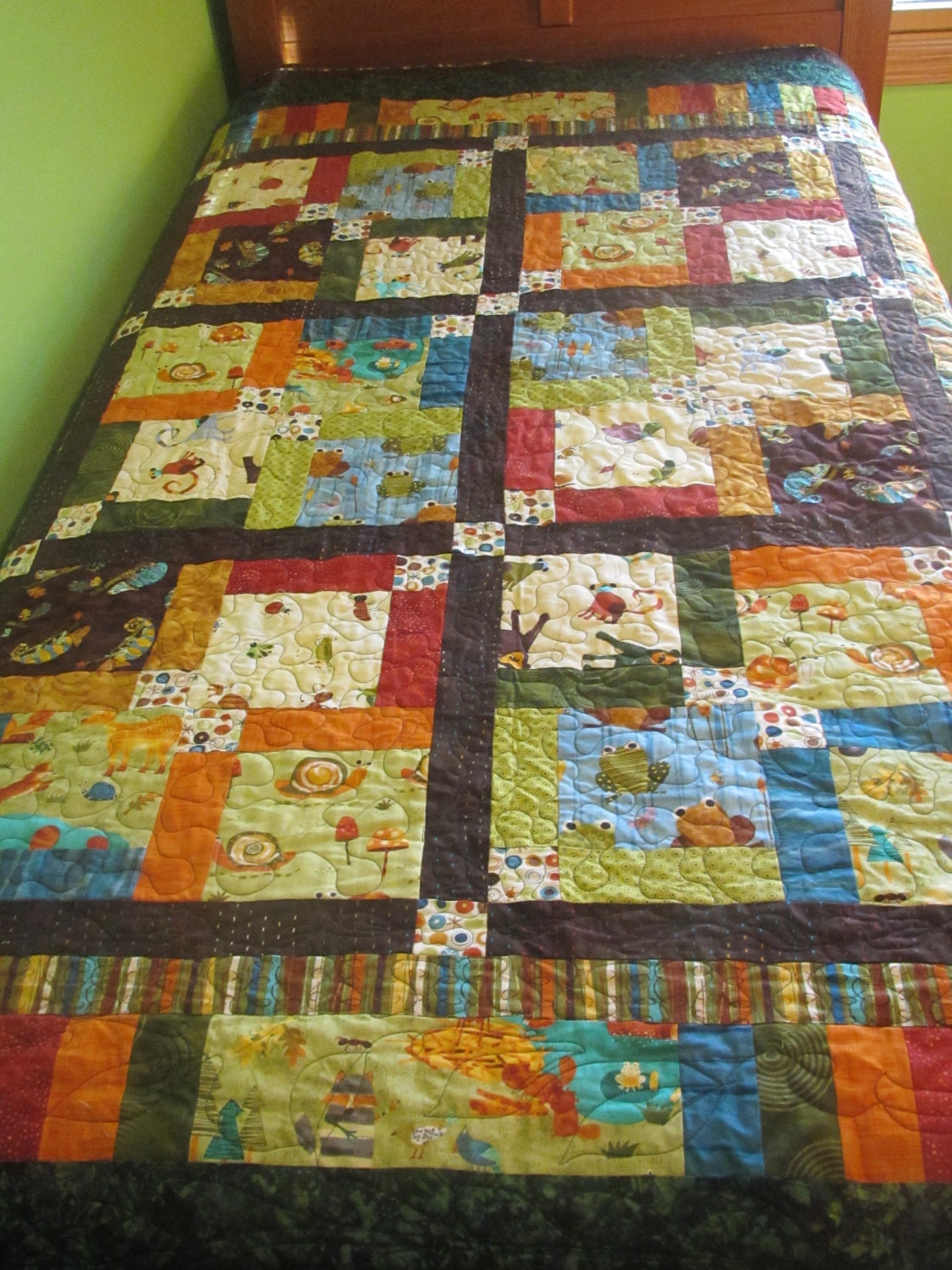 Colorful Twin Size Boys Quilt