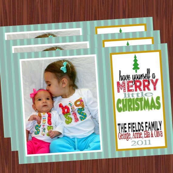 Christmas Cards- Photo Cards-Holiday Cards Printable JPEG Il_570xn