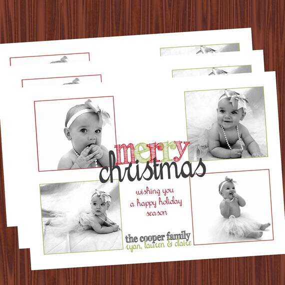 Christmas Cards- Photo Cards-Holiday Cards Printable JPEG Il_570xn