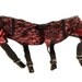 1950s Vintage Pink & Black Lace Suspender Belt, Garter Belt - 30 - 31"