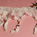 1970s White Floral Lace Garter Suspender Belt - 26 - 29"