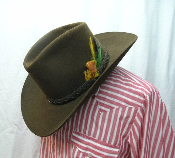Vintage STETSON 4X XXXX Beaver Felt Cowboy By Endangeredvintage