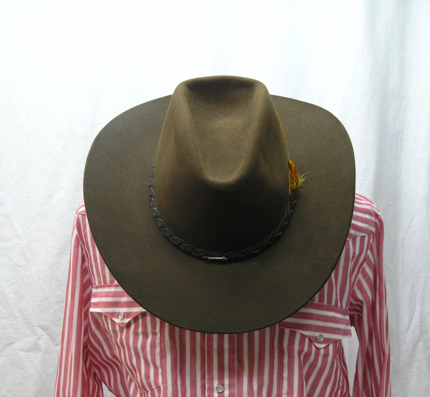 Vintage STETSON 4X XXXX Beaver Felt Cowboy Western Hat Size