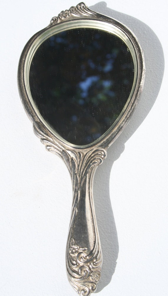 1920s hand mirror