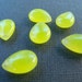 Canary Yellow Chalcedony Briolettes, 4 pcs LAST LOT