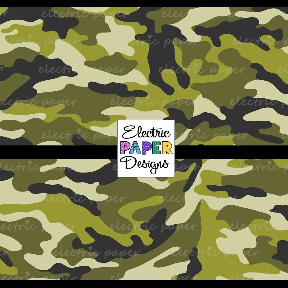 Camo Paper Camouflage Printable Paper Instant download