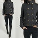 Winter coat wool coat cashmere coat gray coat grey coat double breasted coat military coat/winter jacket woollen coat short ( (FM017)