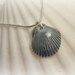 Scallop Shell Necklace - Blue Pottery Scallop