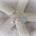 Seaglass Jewelry Pendant Necklace with Clamshell Charm and Pink Swarovski "Pearl" Cluster - Genuine Sea Glass Jewelry