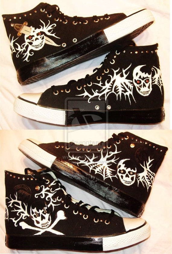 Avenged Sevenfold Shoes by TrickOrTreatMe on Etsy