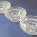 Vintage Anchor Hocking WEXFORD Soup BOWLS Set/3 Crystal Glass