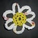 PIF Plarn Daisy Flower Shower Pouf