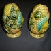 Vintage Seashell Florida Souvenir Ceramic Salt and Pepper Shakers