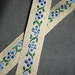 Vintage Blue Floral Embroidered Ribbon 2 yards