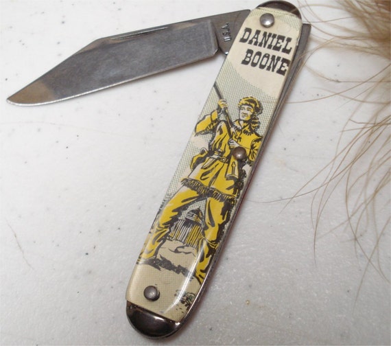 Daniel Boone Pocket Knife Lucite 50's USA