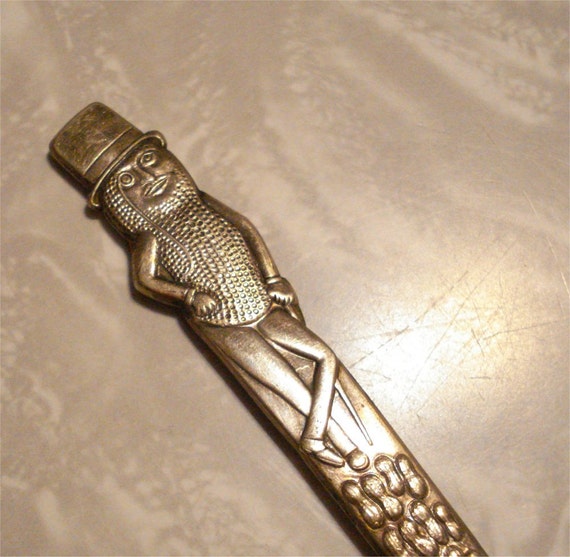 Mr Peanut Butter Knife Carlton Silver Plate