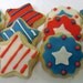 Memorial Day Sugar Cookies - 4th of July - Stars and Stripes - Mini Bites