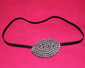 Swarovski cystal rhinstone eye patch